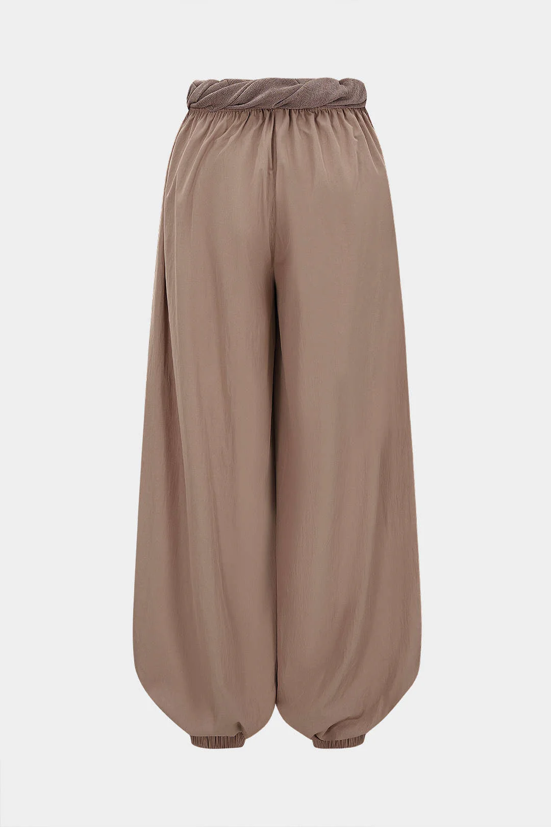 Patchwork Shirred Balloon Pants - Image 2