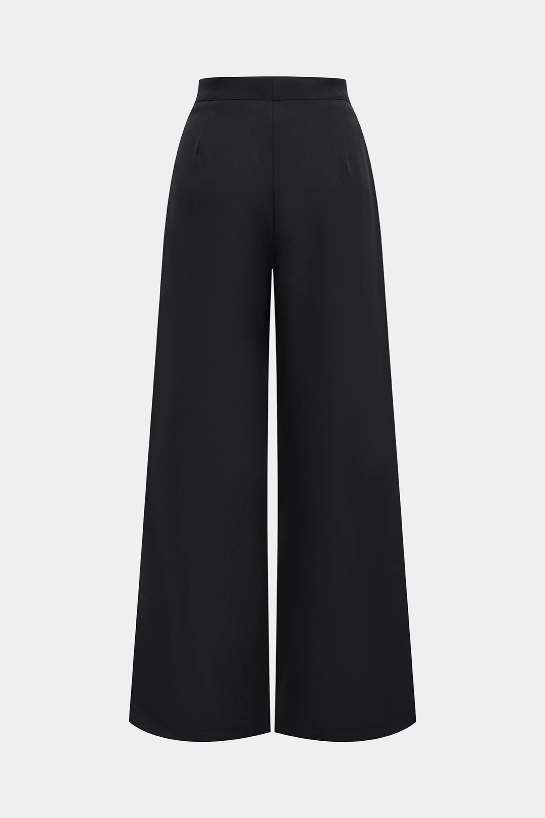 Solid Straight Leg Pants - Image 2