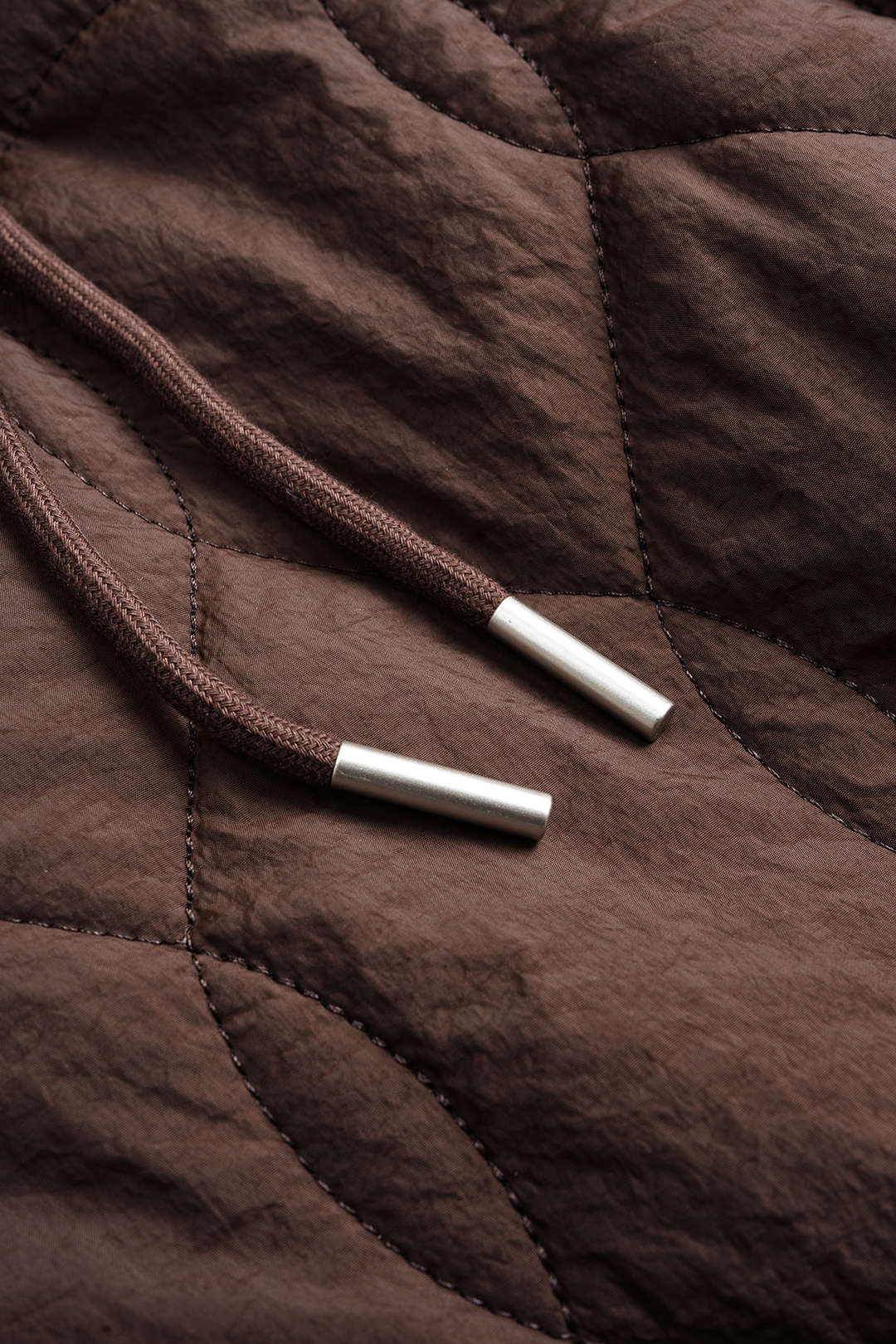 Quilted Drawstring Straight Wide-Leg Pants - Image 4