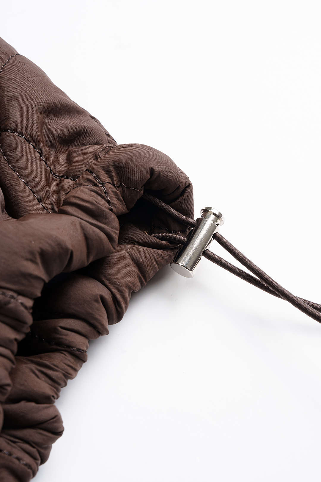 Quilted Drawstring Straight Wide-Leg Pants - Image 5
