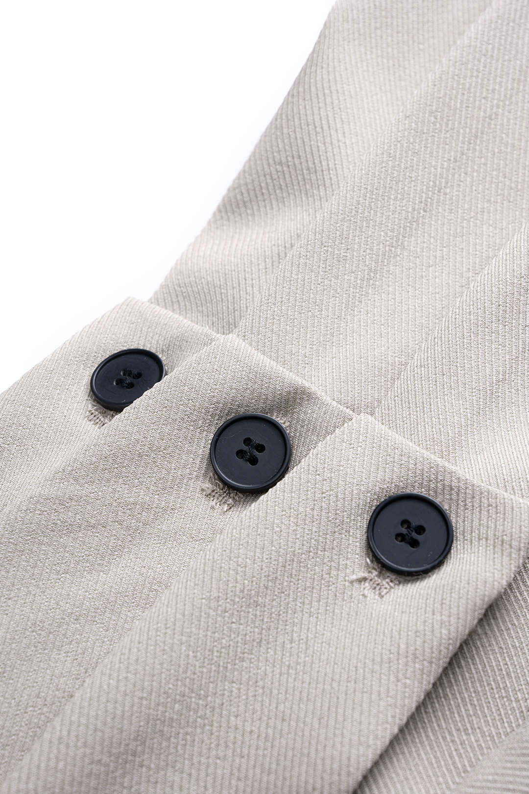 Solid High Waist Barrel Pants - Image 3