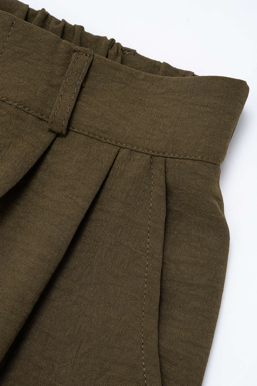 Solid High Waist Pocket Wide Leg Pants - Image 3