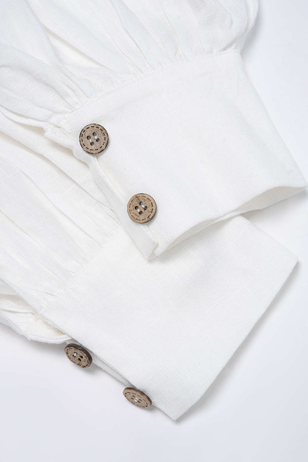 Linen Ruched Shirred Waistband Lantern Pants - Image 3