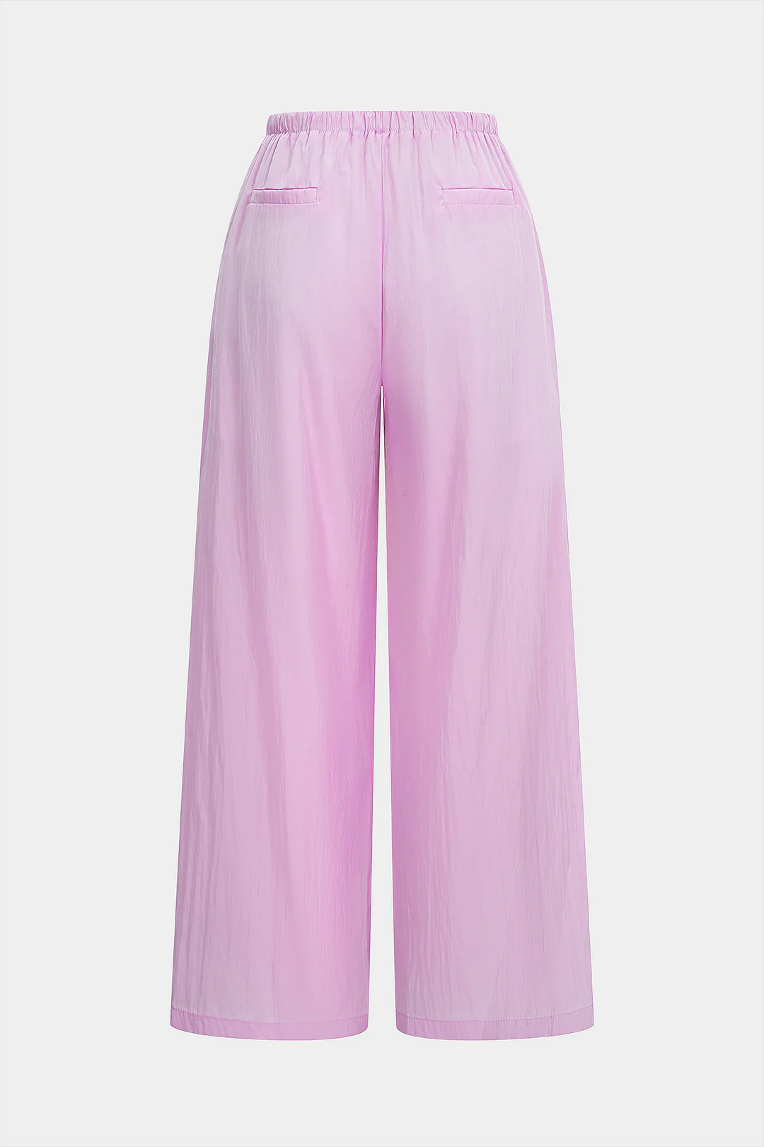 Solid Drawstring Straight Leg Pants - Image 2