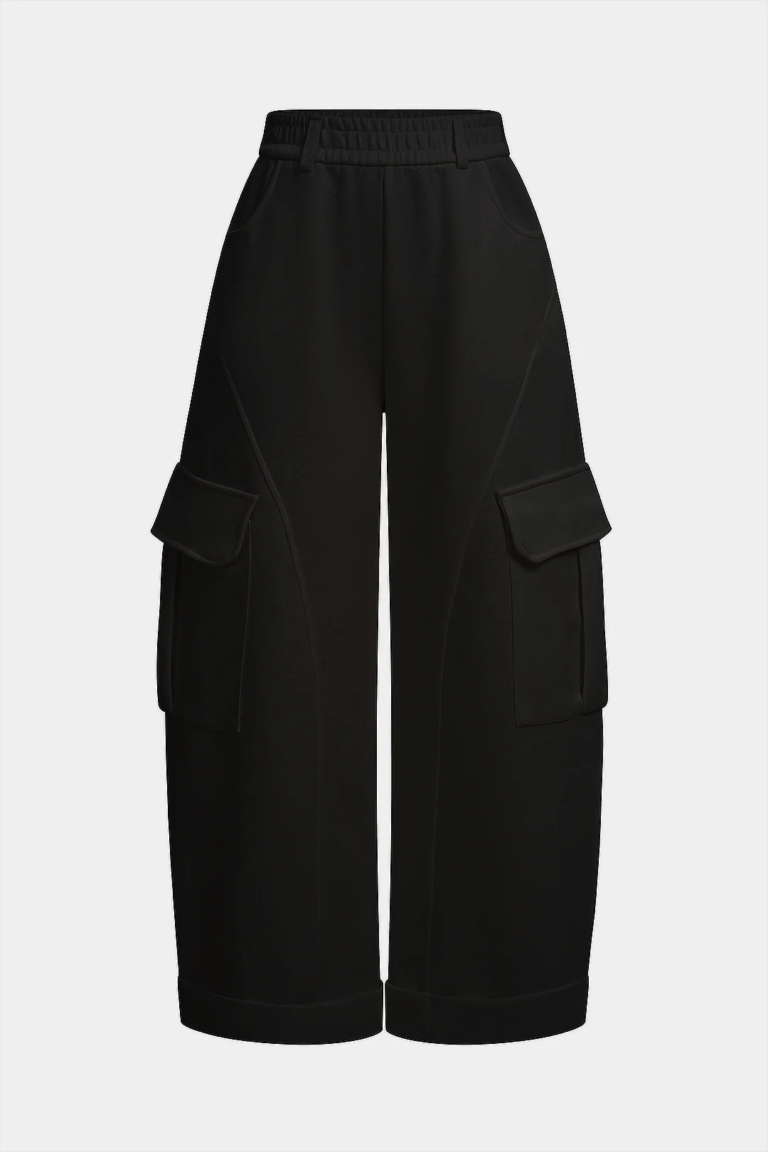Pocket High Waist Wide Leg Pants - Image 4