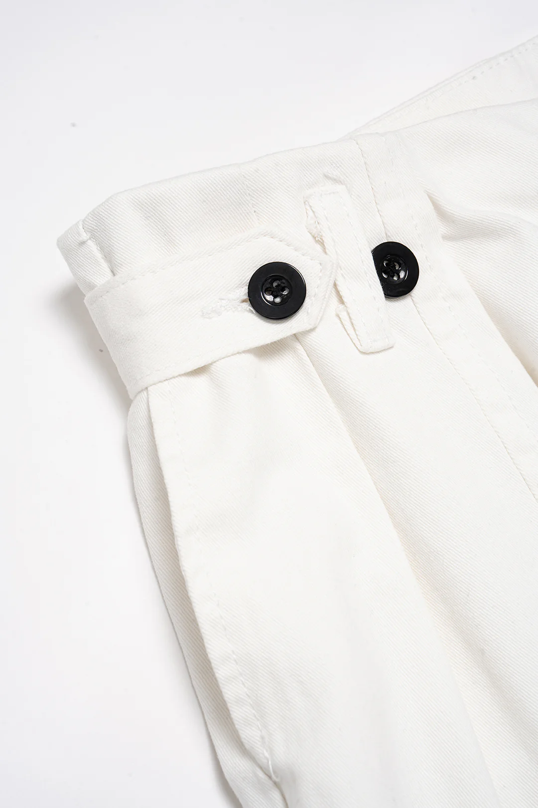 Button High Waist Wide Leg Pants - Image 4