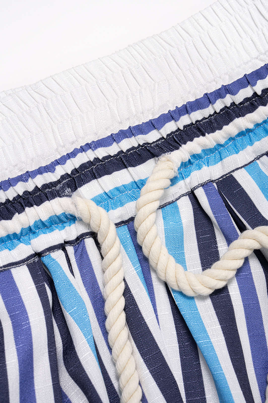 Stripes Print Tie-Up High Waist Pants - Image 3