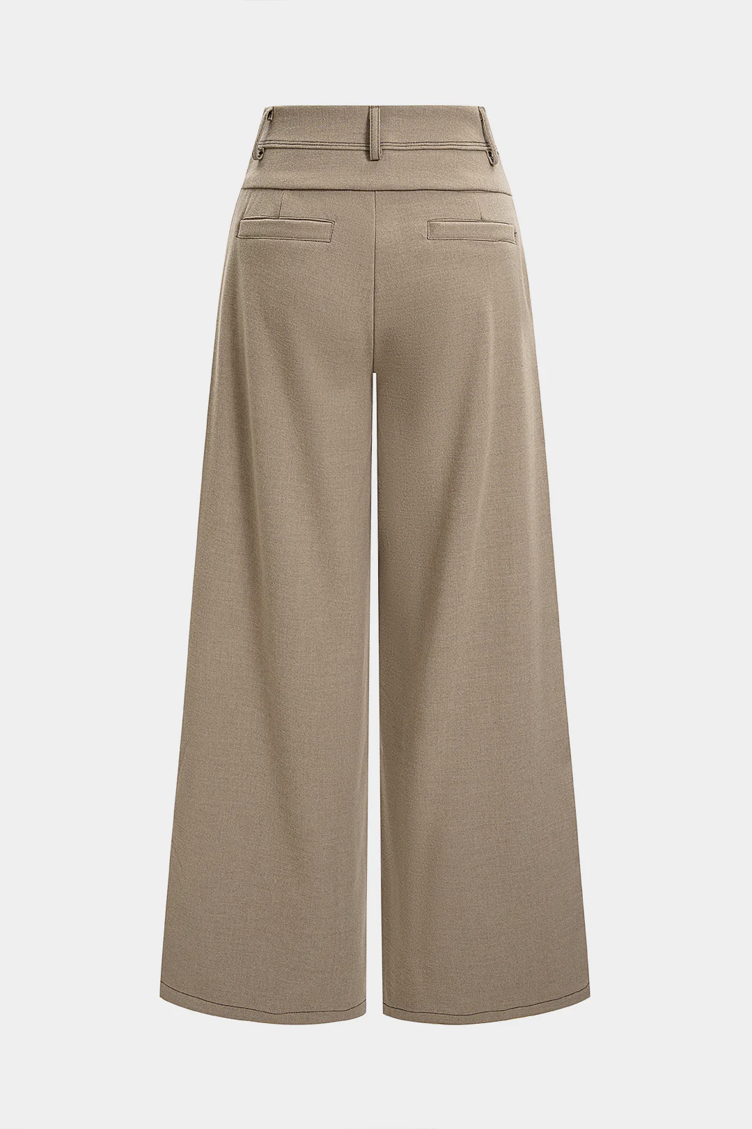 Button Pocket Wide Leg Pants - Image 2
