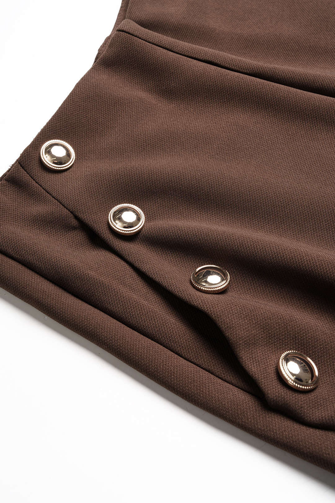 High Waist Button Flared Pants - Image 3