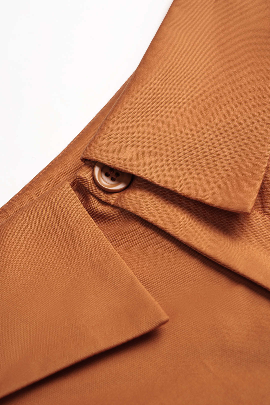 Solid Pocket Button Wide Leg Pants - Image 3