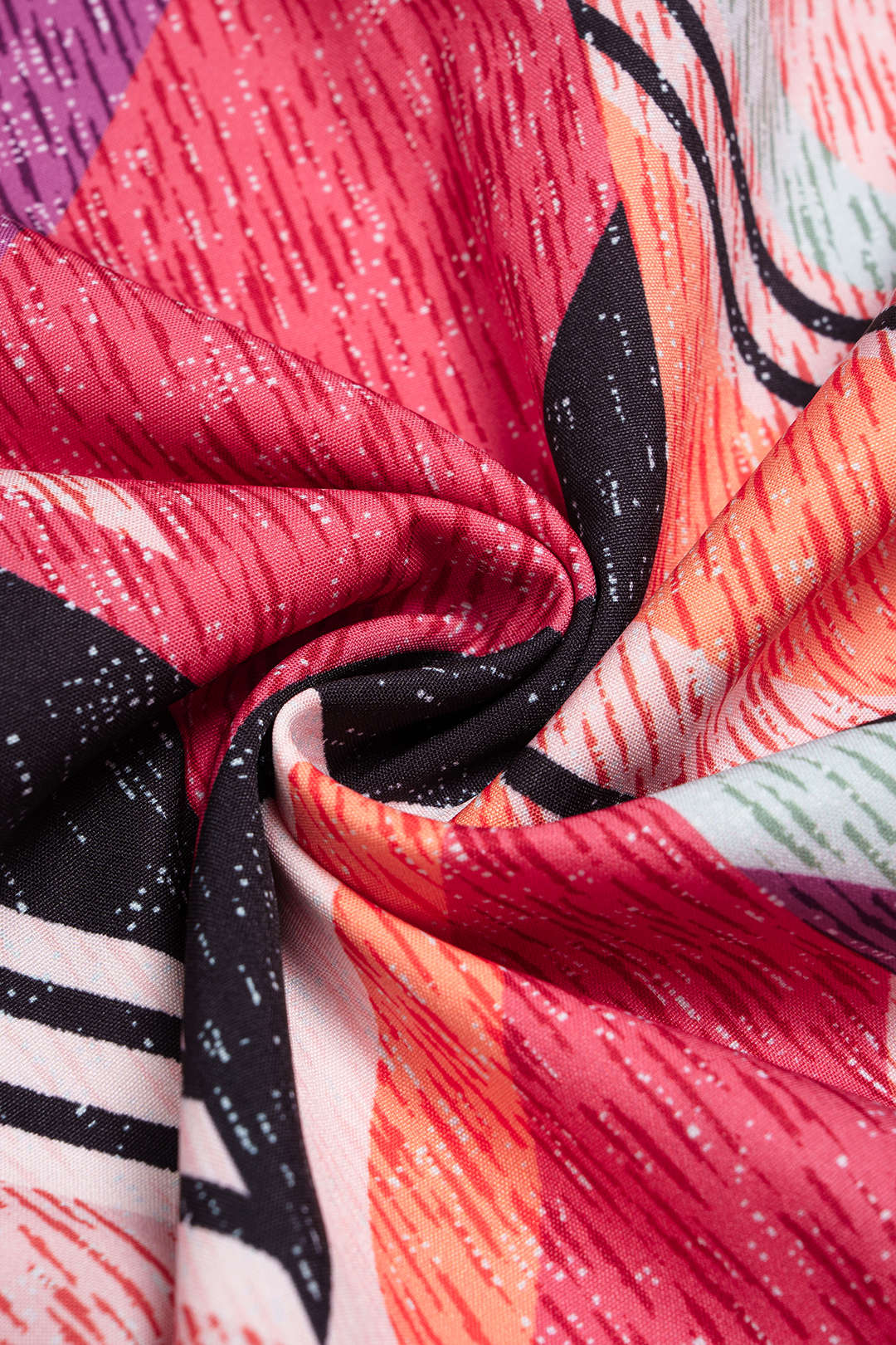 Geometric Print Tie-Up Cut Out Pants - Image 9