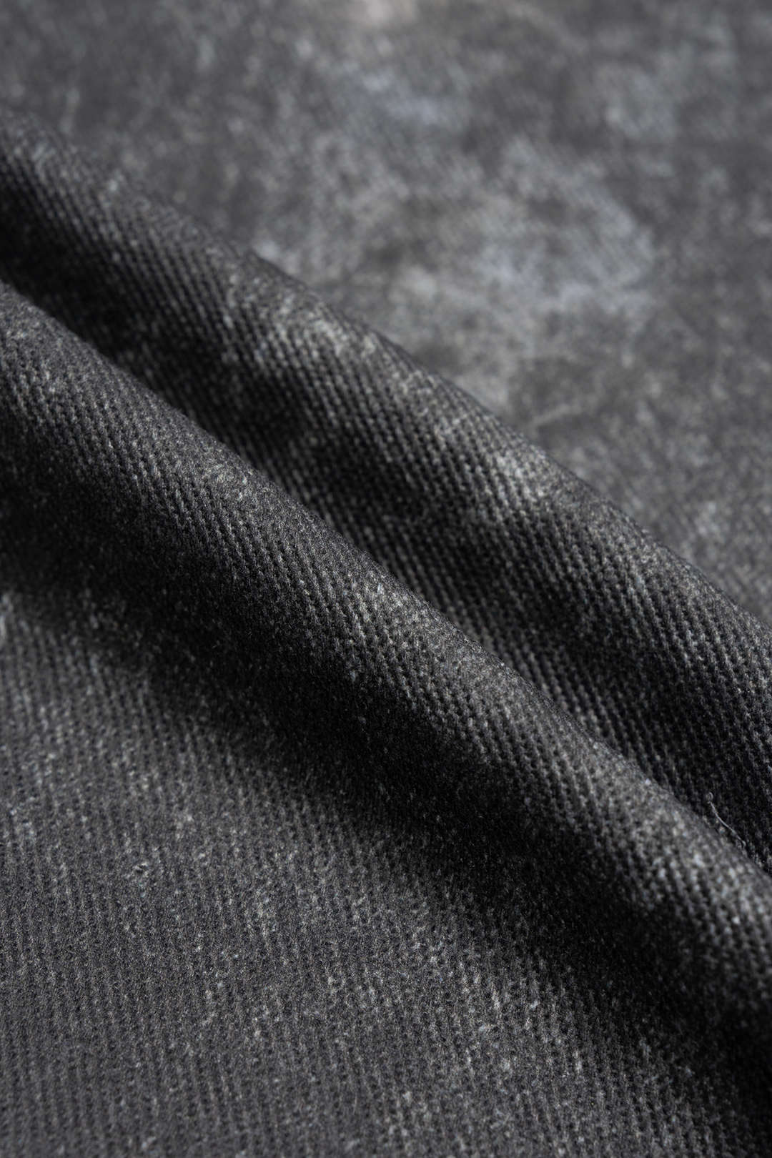 Denim Artistic Print Wide Leg Pants - Image 4