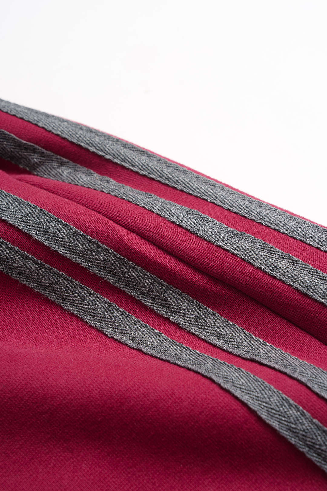 Contrast Drawstring Wide Leg Pants - Image 6