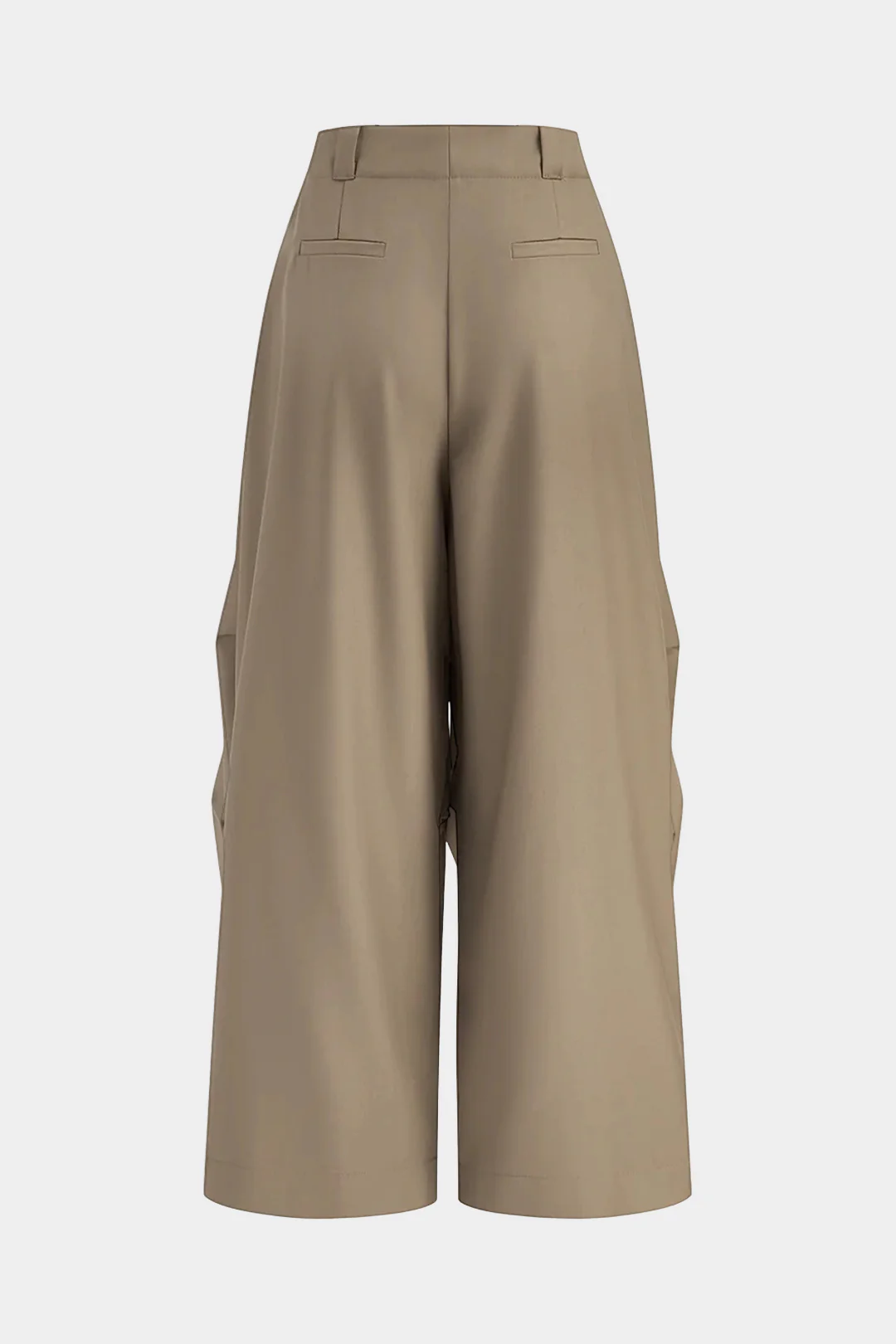 Tie-Up Ruched Wide Leg Pants - Image 2