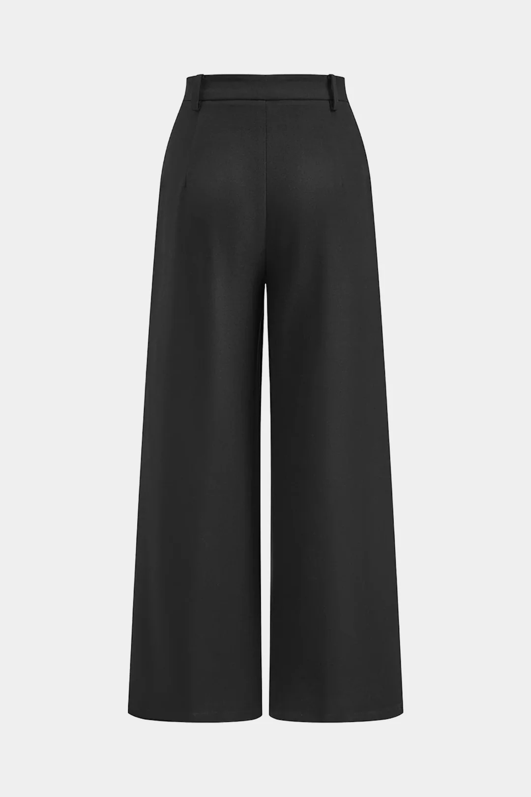 Asymmetrical Belted Wide Leg Pants - Image 2