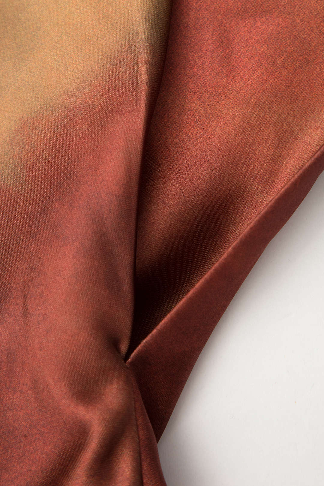 Tie Dye Asymmetric Cowl Neck Satin Maxi Dress - Image 4
