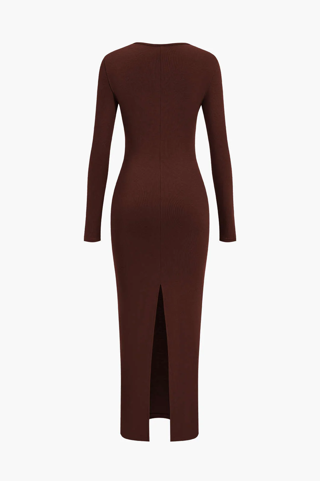 Asymmetrical Neck Slit Maxi Dress - Image 11