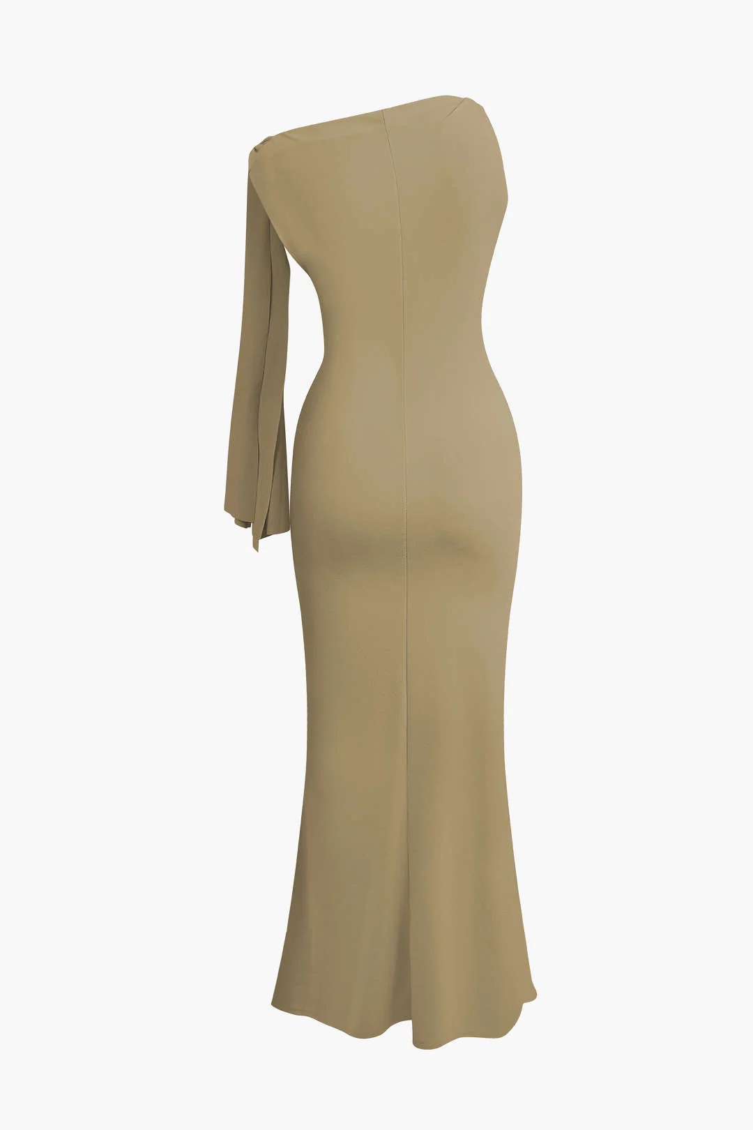 Asymmetrical Twist Knot Mermaid Maxi Dress - Image 13