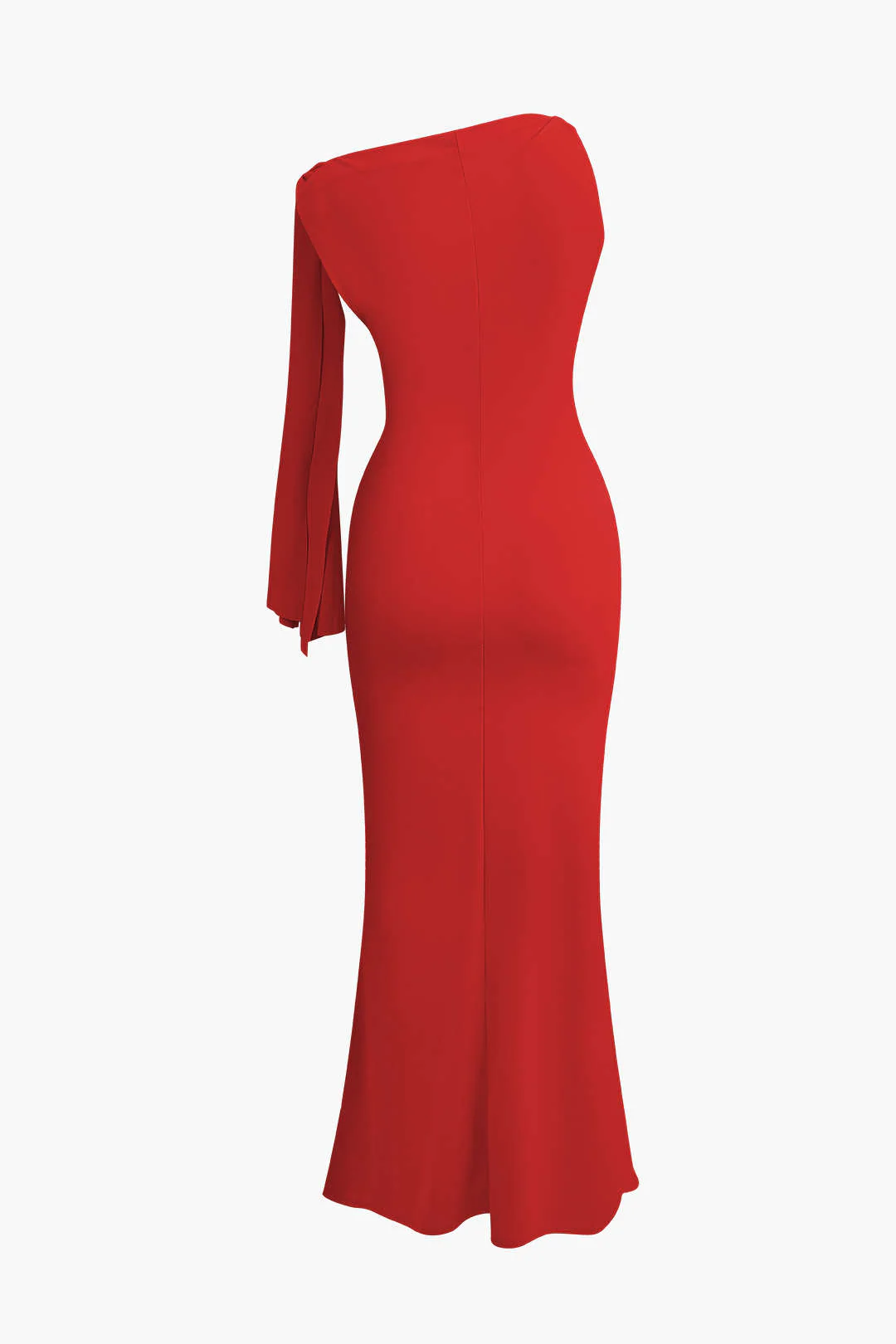 Asymmetrical Twist Knot Mermaid Maxi Dress - Image 15