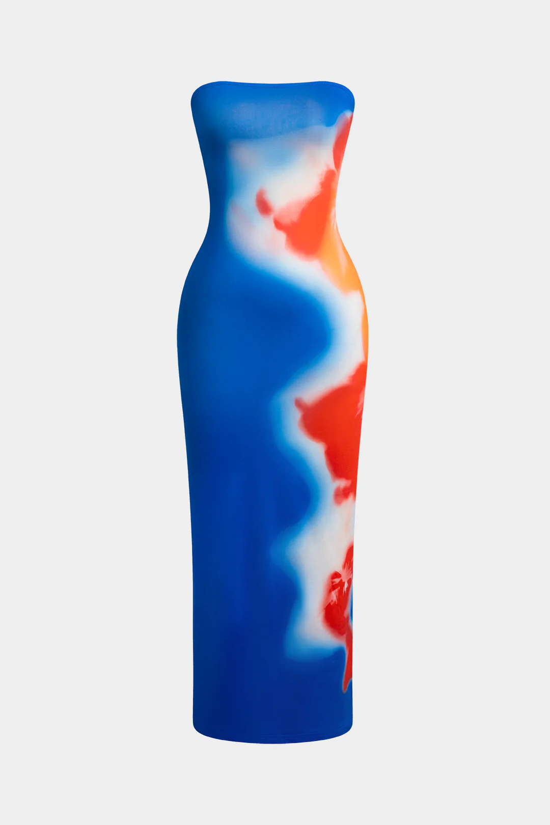 Flower Print Slit Maxi Dress - Image 4