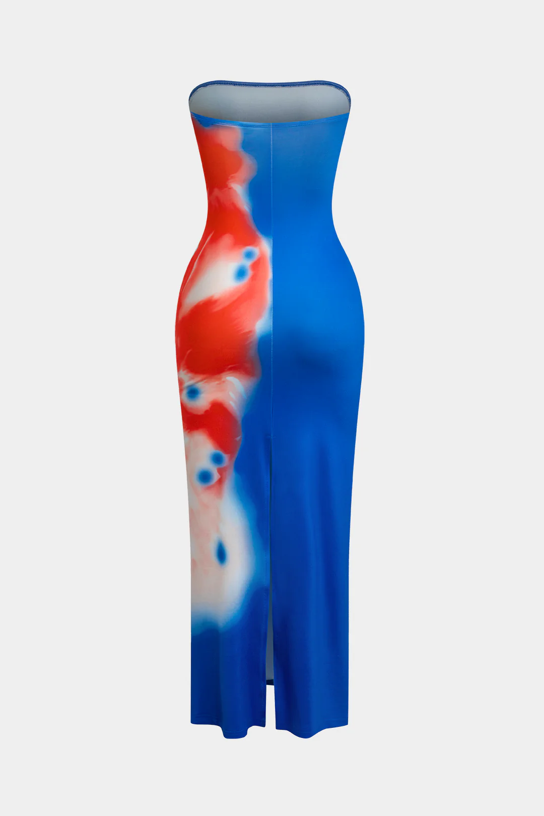 Flower Print Slit Maxi Dress - Image 5