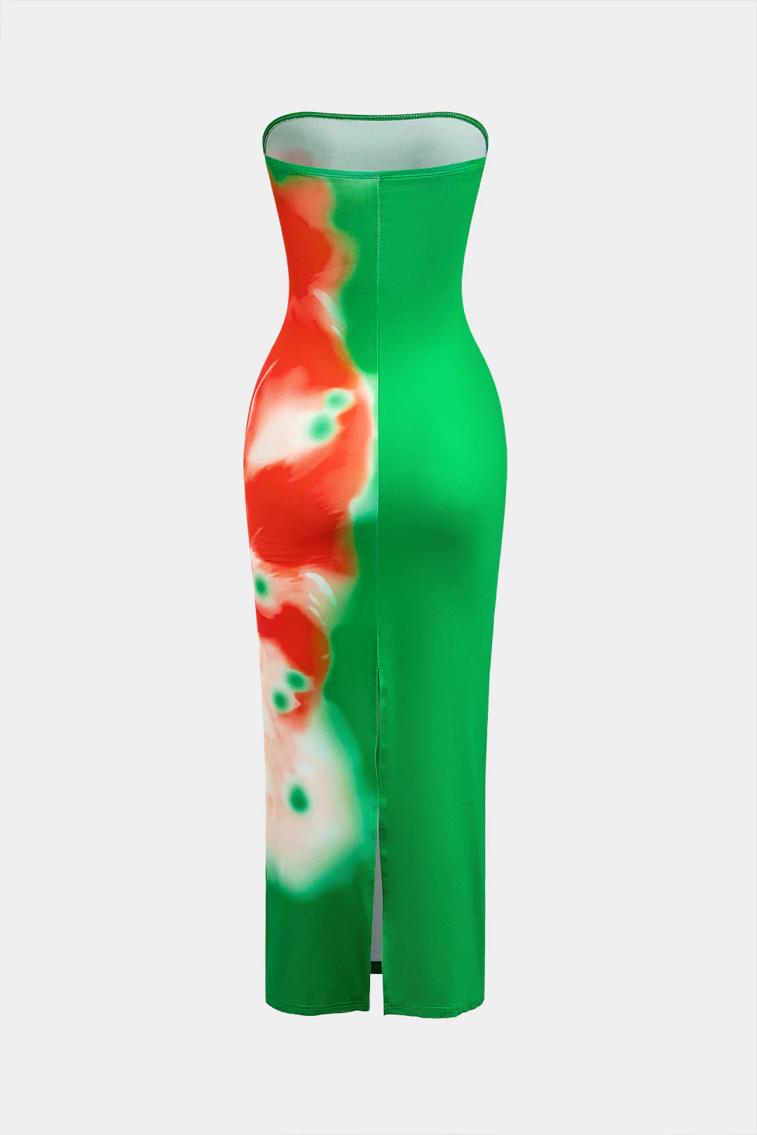 Flower Print Slit Maxi Dress - Image 8