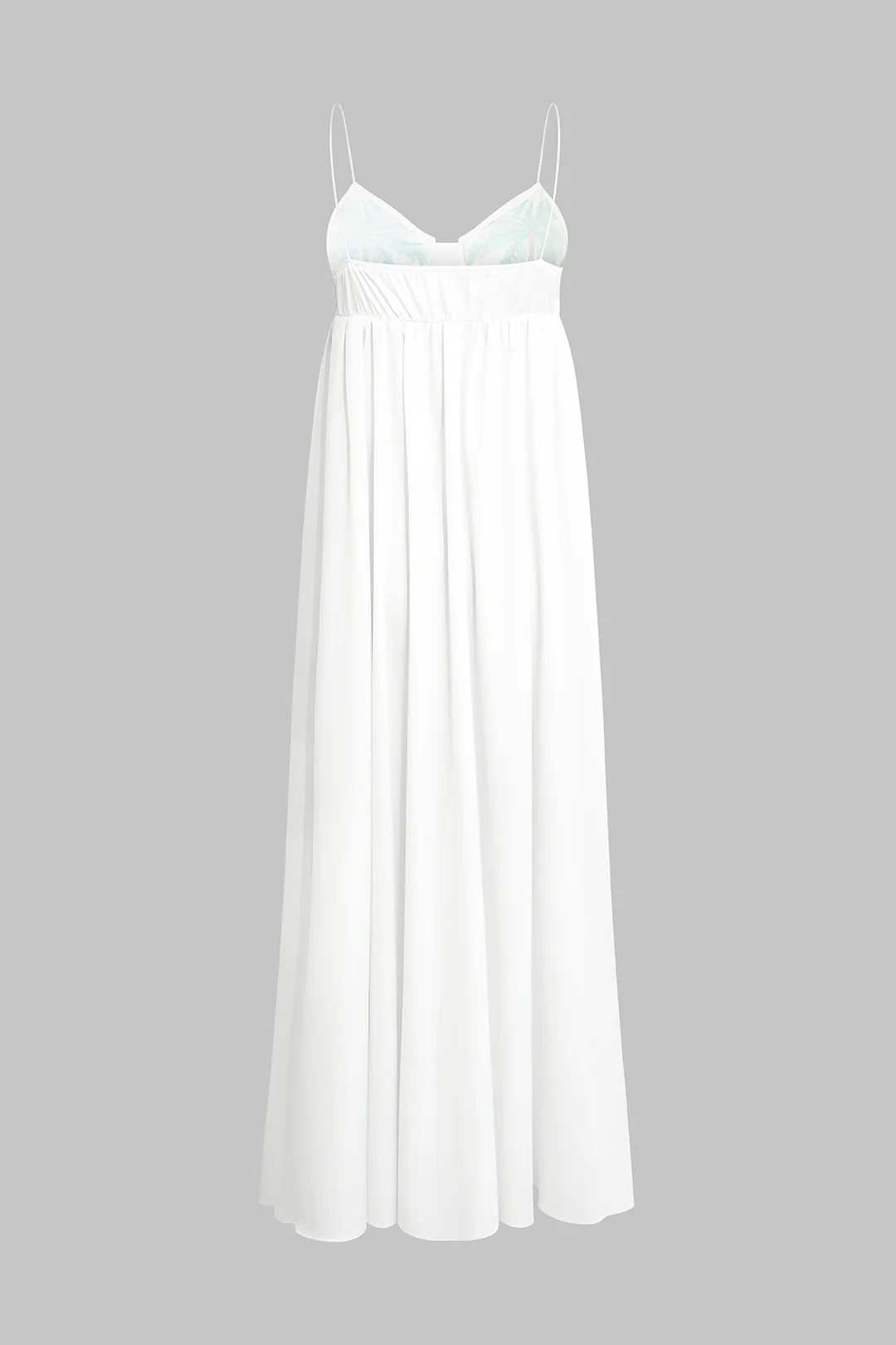 Coconut Palm Print Slip Sleeveless Midi Dress - Image 2