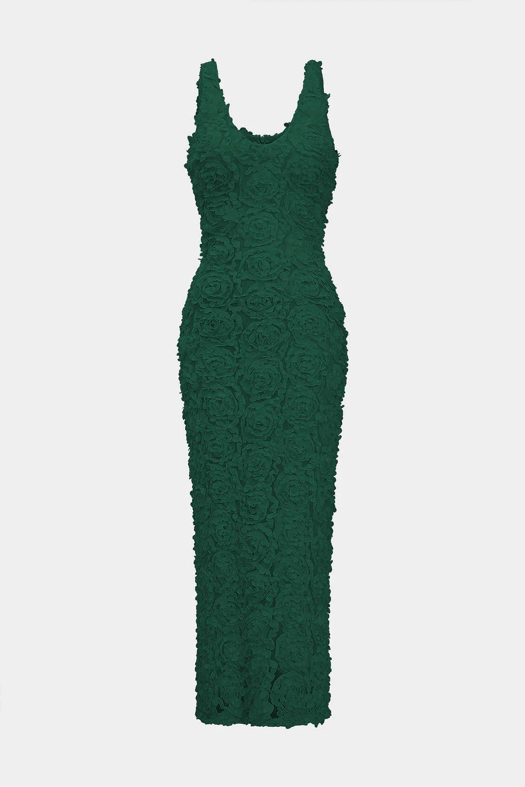 Appliques V-neck Slit Maxi Dress - Image 7