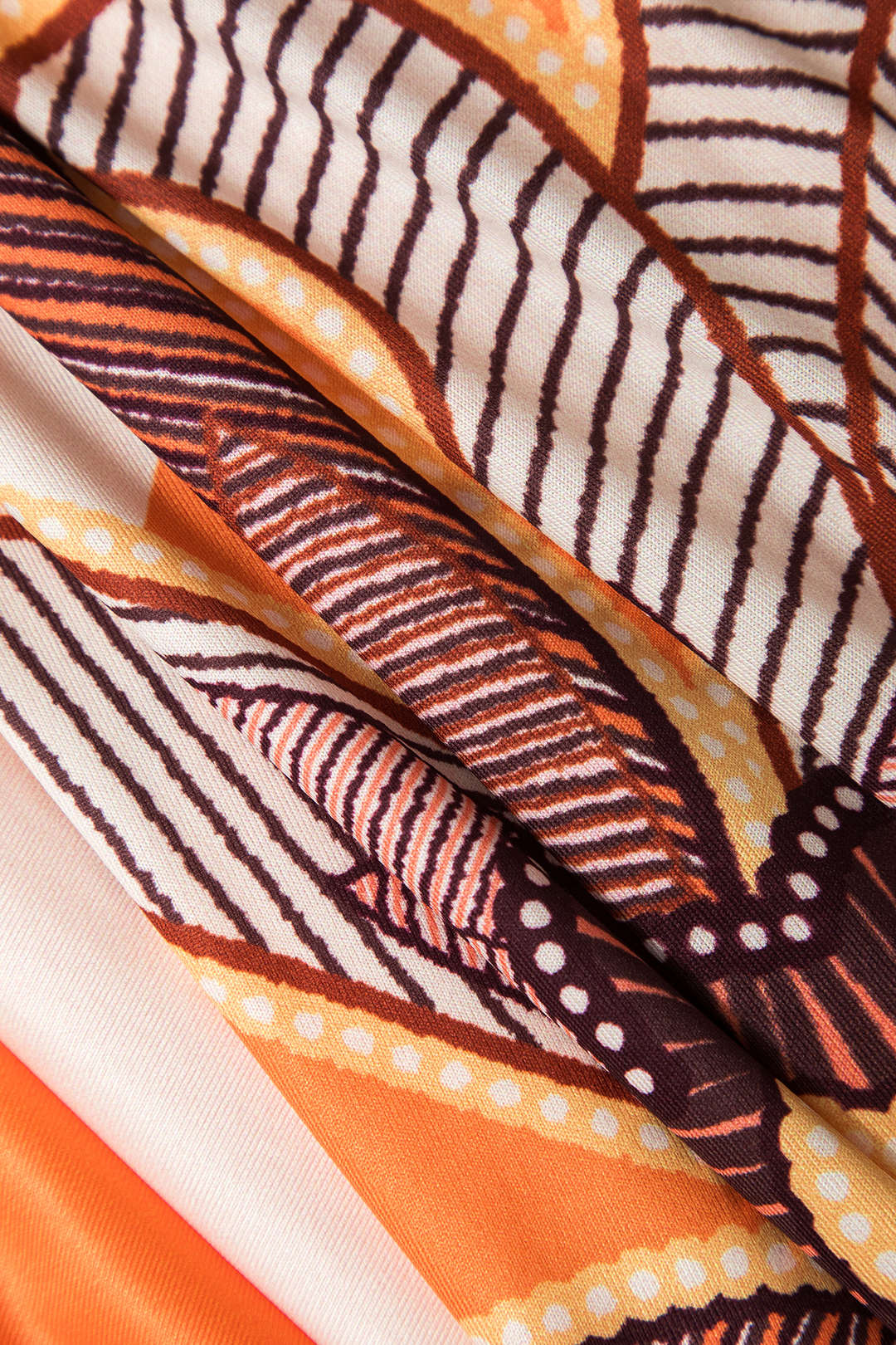 Geometric Print V-Neck Maxi Dress - Image 7