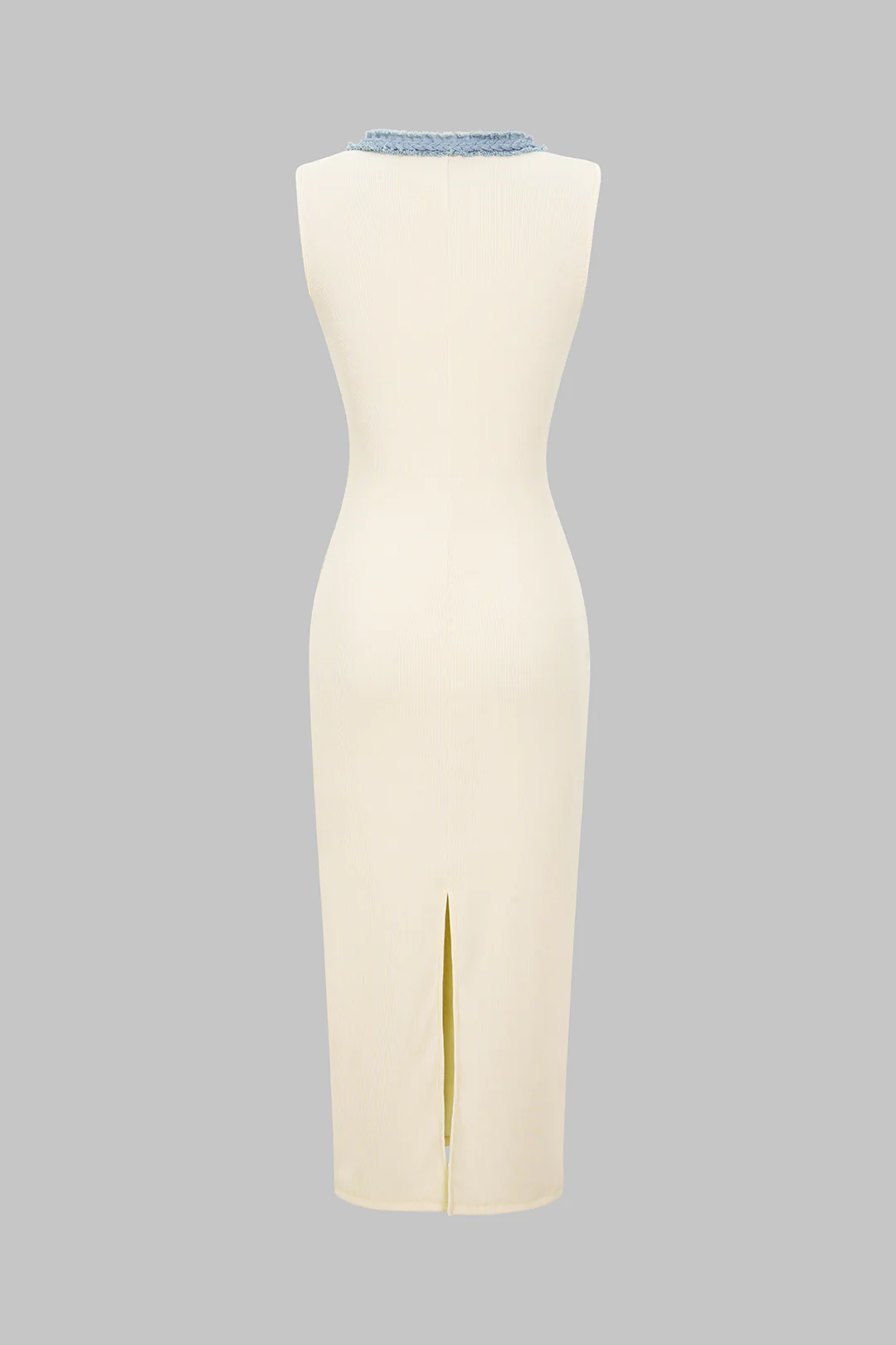 Contrast Patchwork Tank Sleeveless Maxi Dress - Image 2