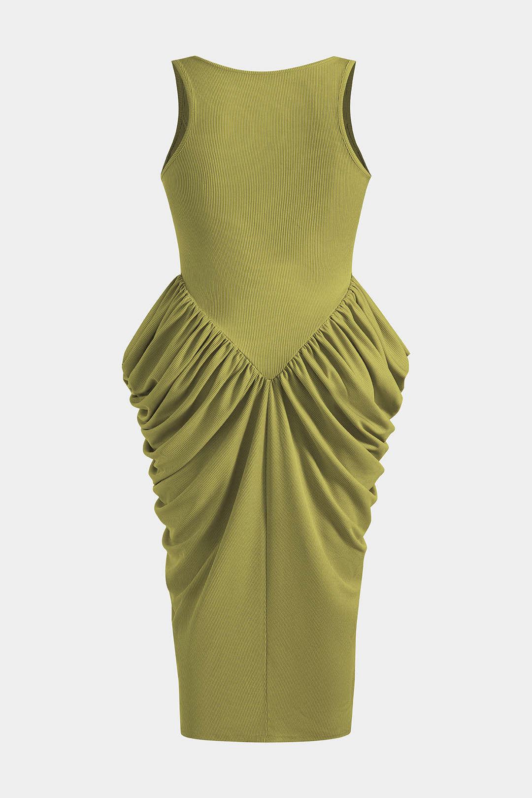 Plus Size Ruched Tank Sleeveless Maxi Dress - Image 2