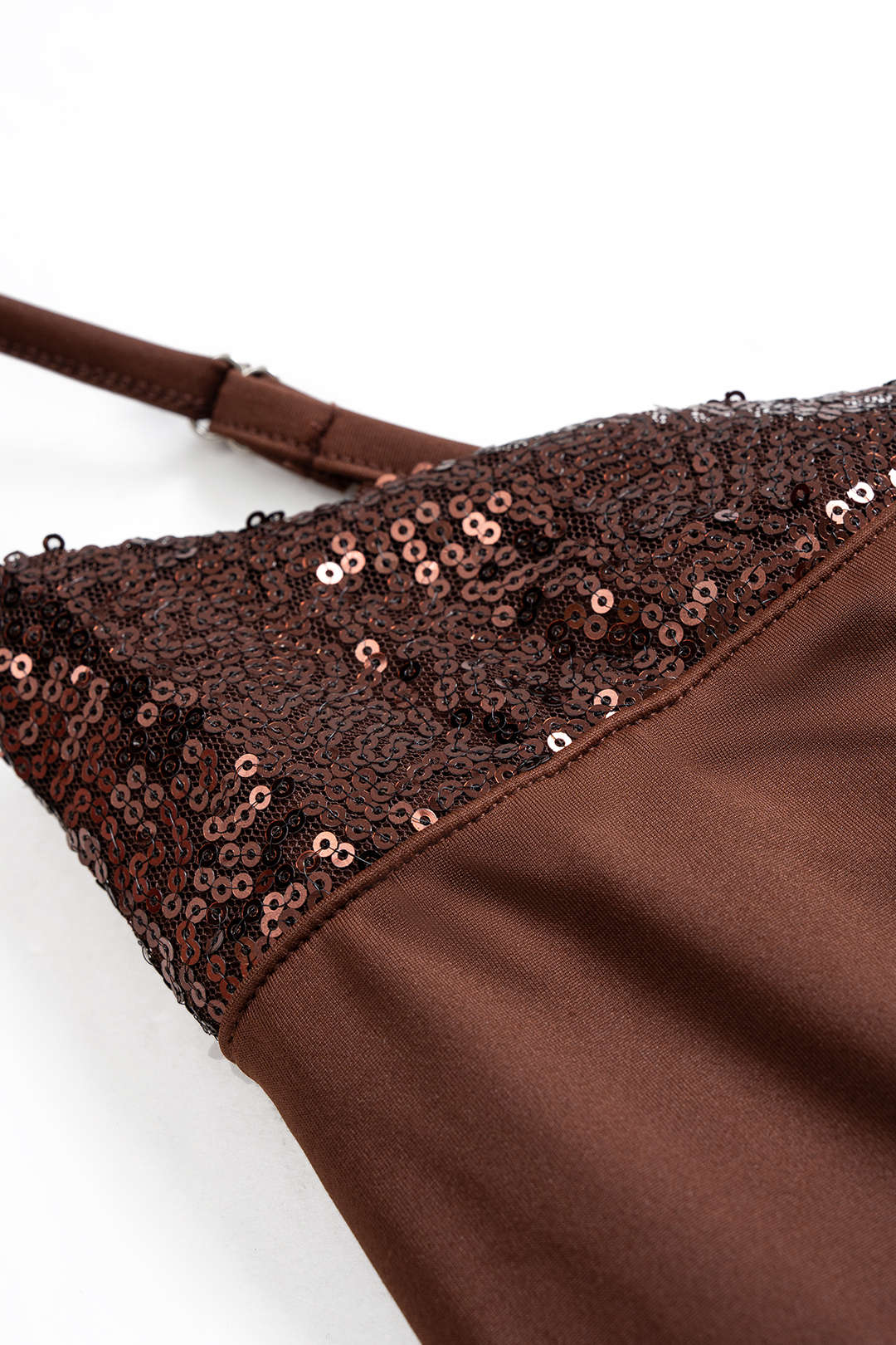 Sequins Patchwork Sleeveless Slip Maxi Dress - Image 3