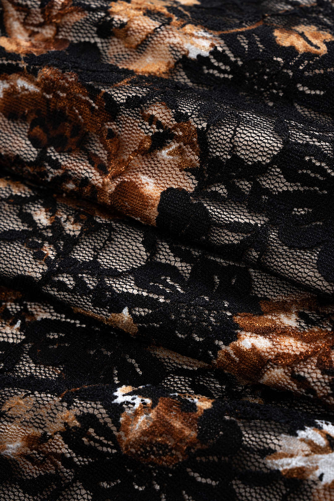 Floral Print Lace Patchwork Slip Underwire Sleeveless Maxi Dress - Image 4