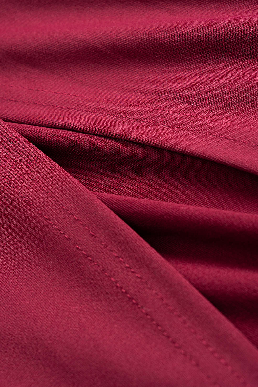 Asymmetrical Shoulder Pleated Long Sleeve Maxi Dress - Image 3
