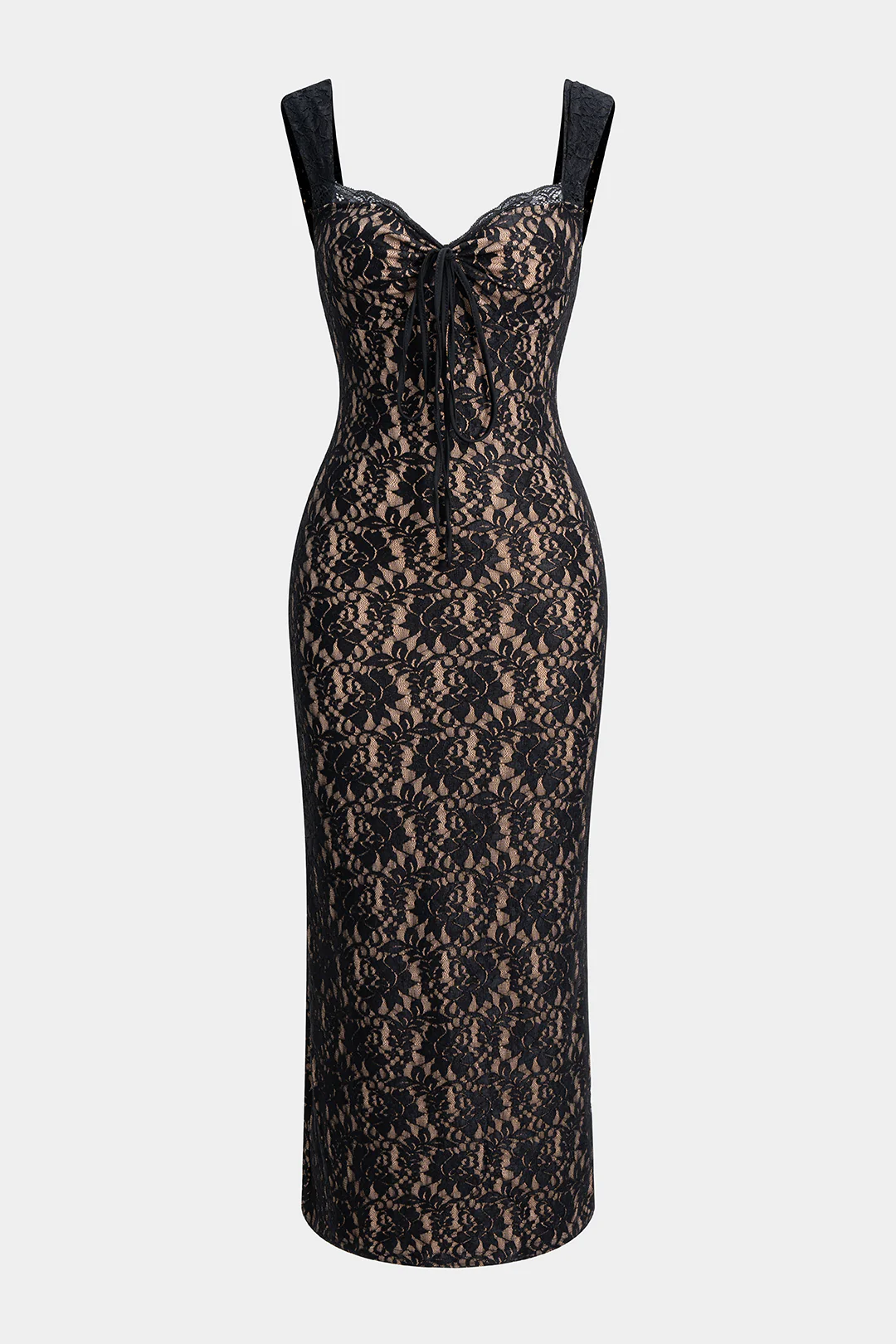 Lace Slip Sleeveless Maxi Dress