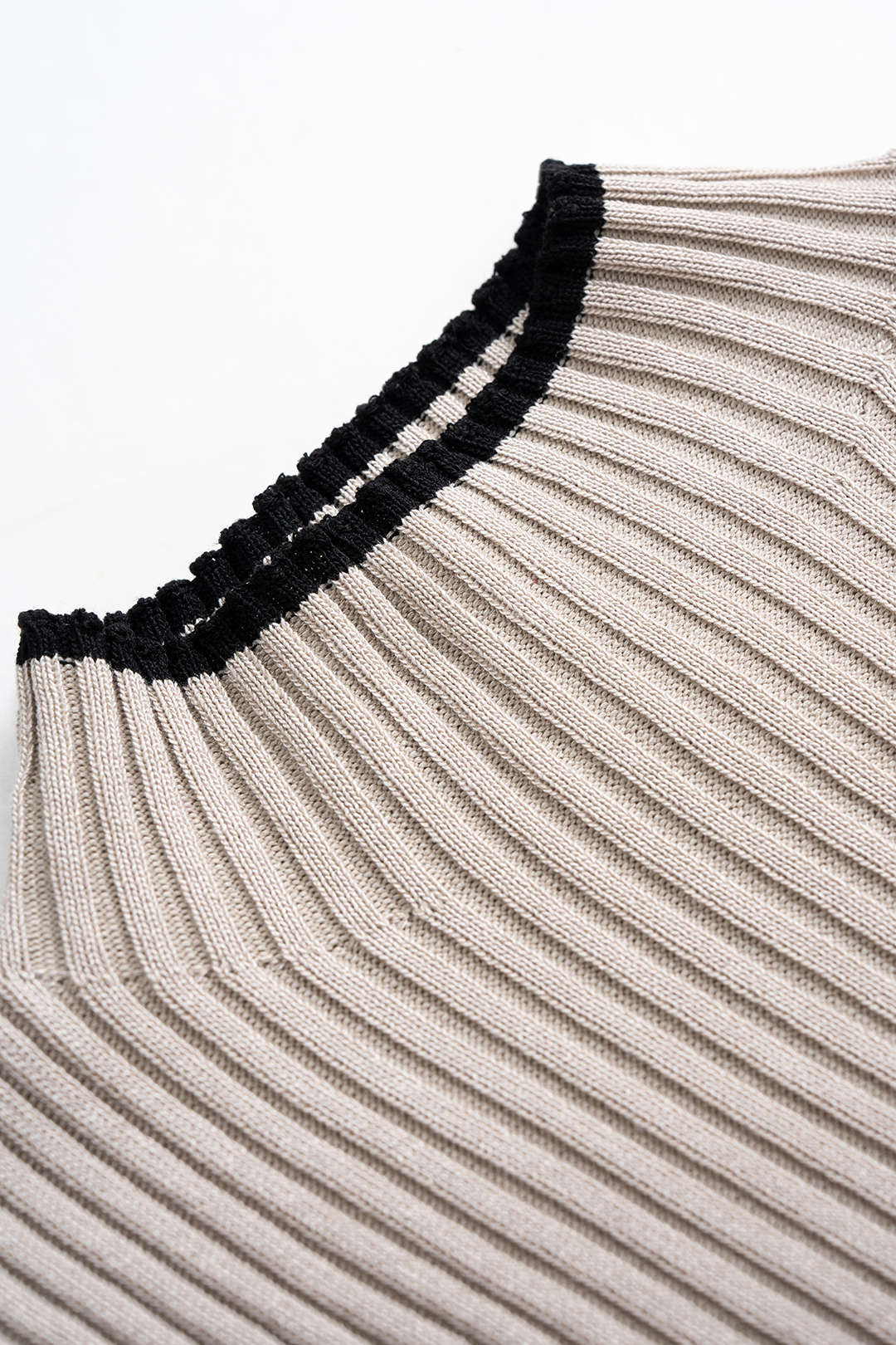 Knit Mock Neck Belted Long Sleeve Midi Dress - Image 3