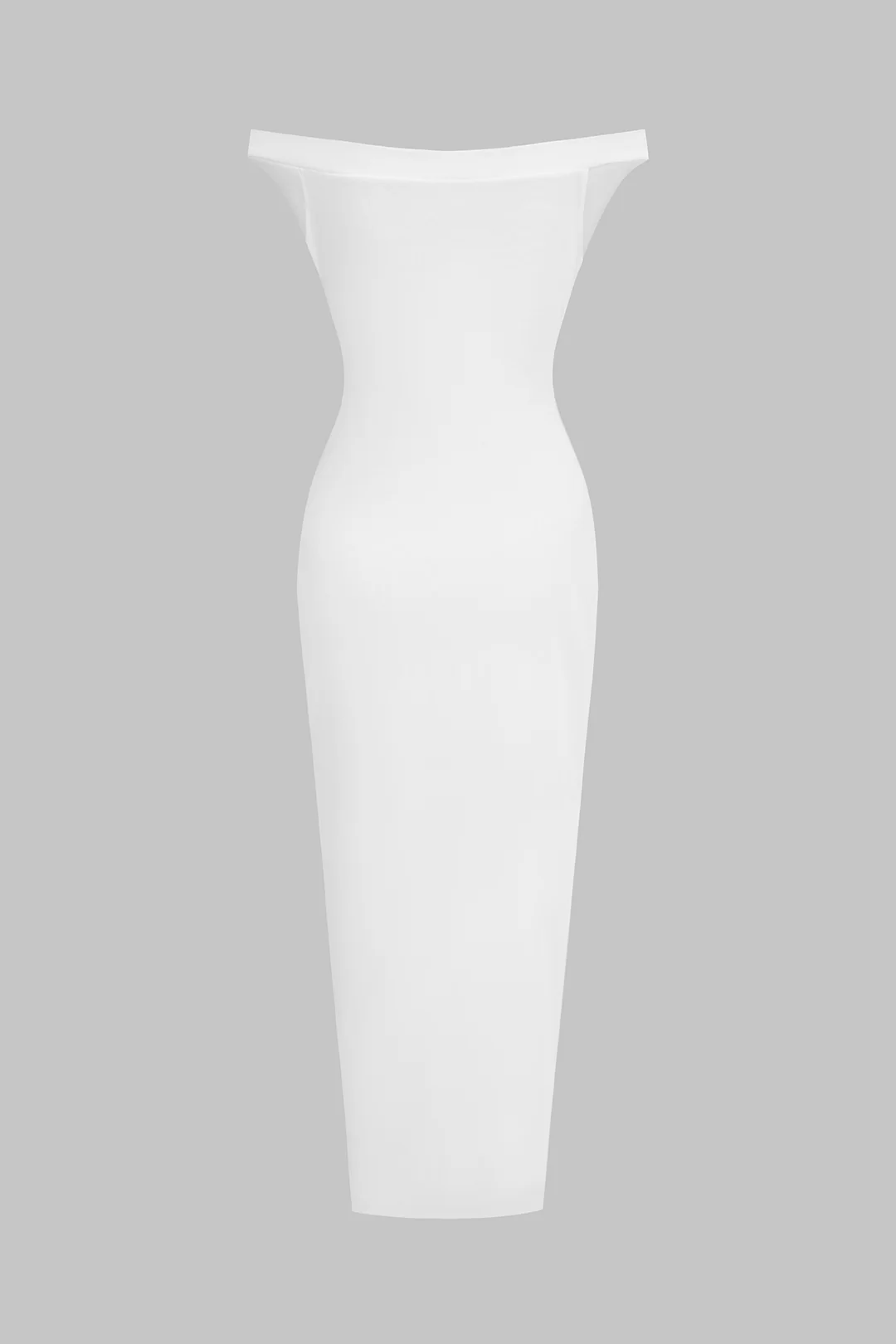 Off-Shoulder Mesh Ruched Sleeveless Maxi Dress - Image 2