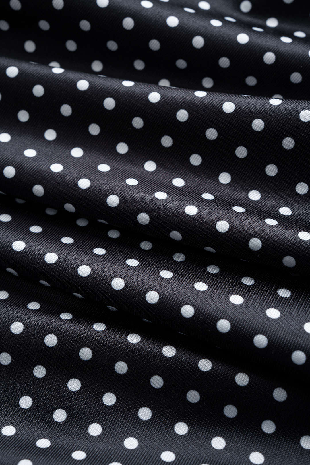 Polka Dots Print V-Neck 3D Flower Slip Sleeveless Maxi Dress - Image 4