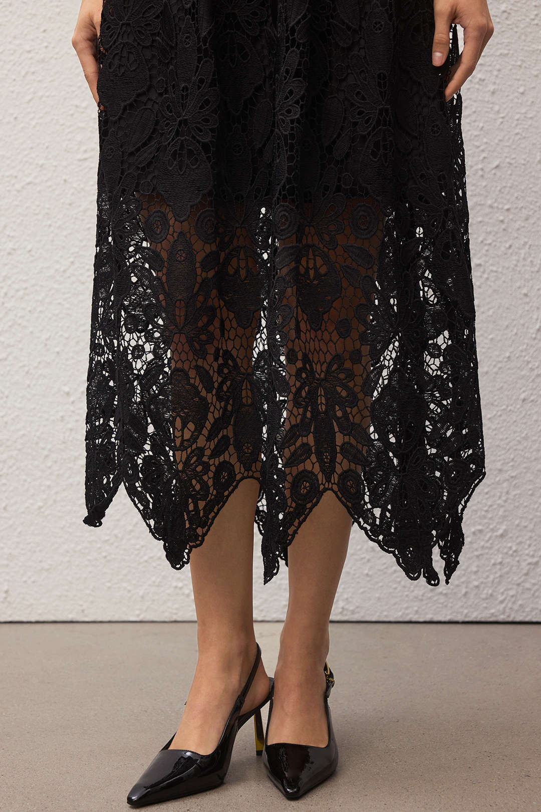 Patchwork Zipper Sleeveless Midi Dress - Image 4