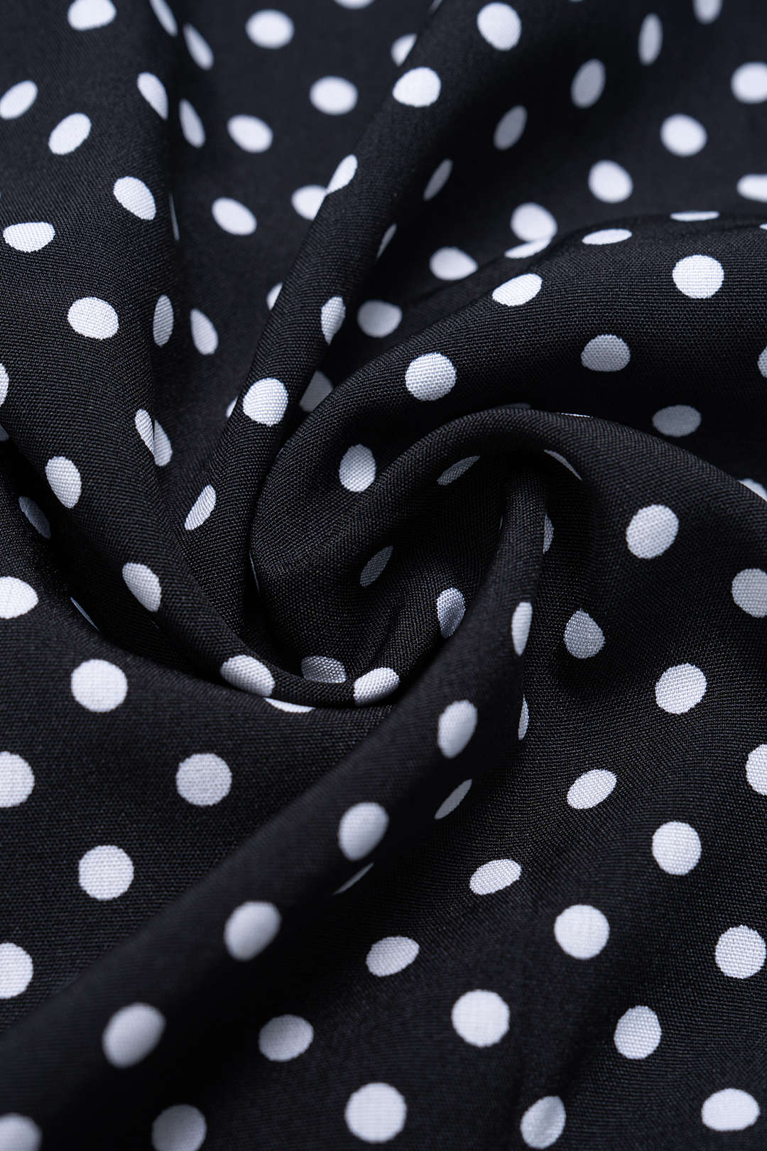 Polka Dots Print Crossed Tie Up Backless Slip Sleeveless Maxi Dress With Scarf - Image 4
