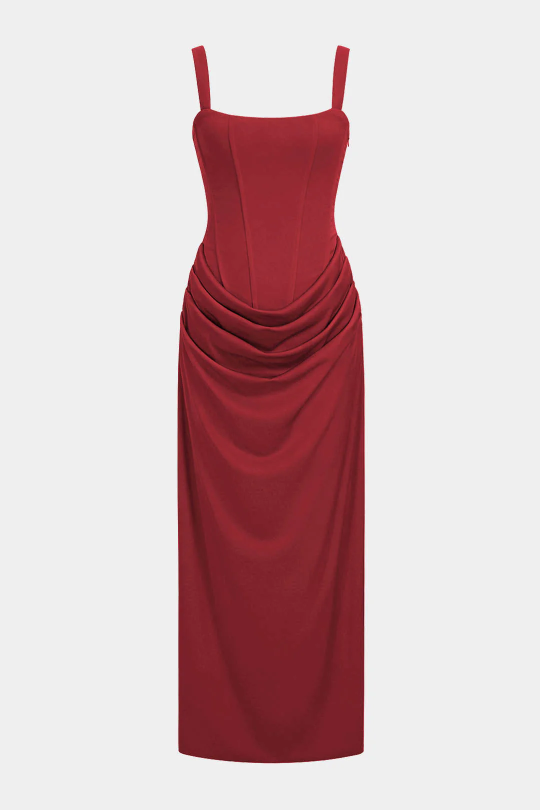 Tie Back Ruched Sleeveless Maxi Dress - Image 12