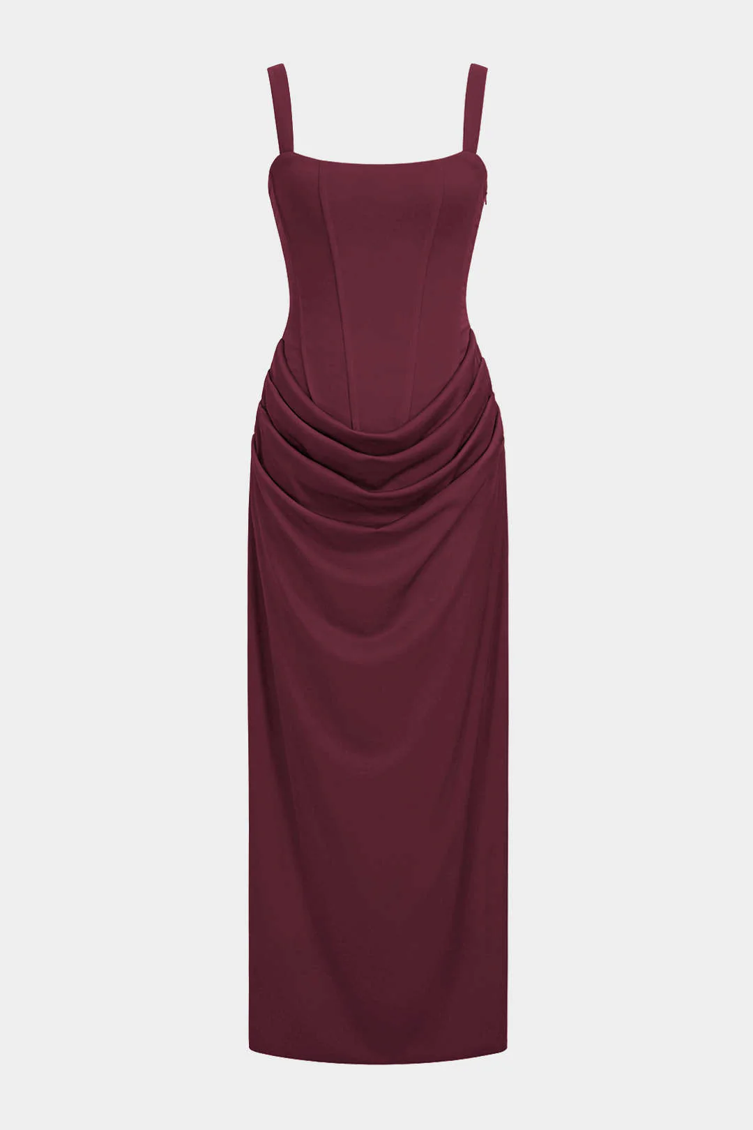Tie Back Ruched Sleeveless Maxi Dress - Image 3
