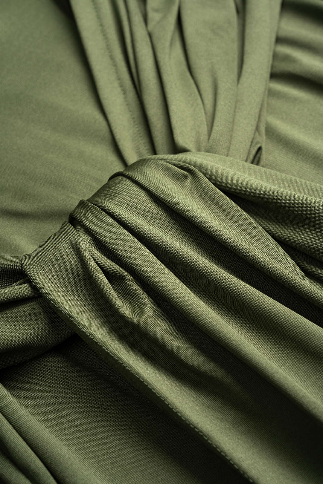 Jacquard Patchwork Ruched Strappy Sleeveless Maxi Dress - Image 5