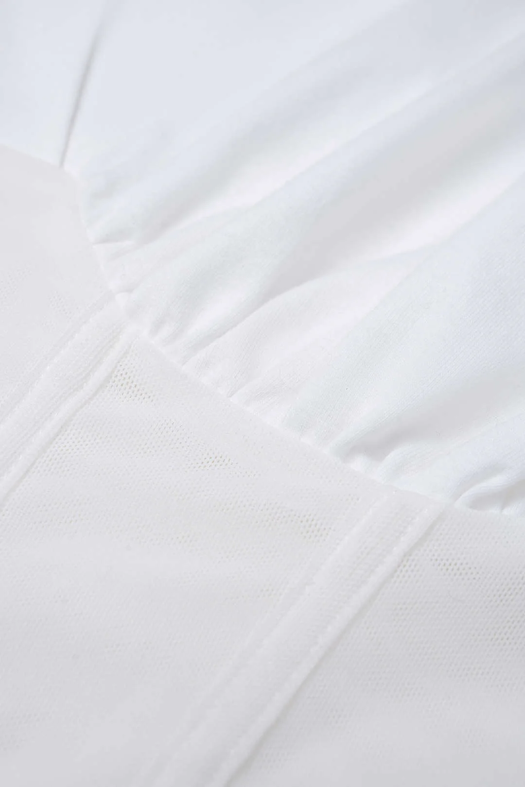Solid Waist-Cinching Short Sleeve Bodysuit - Image 3