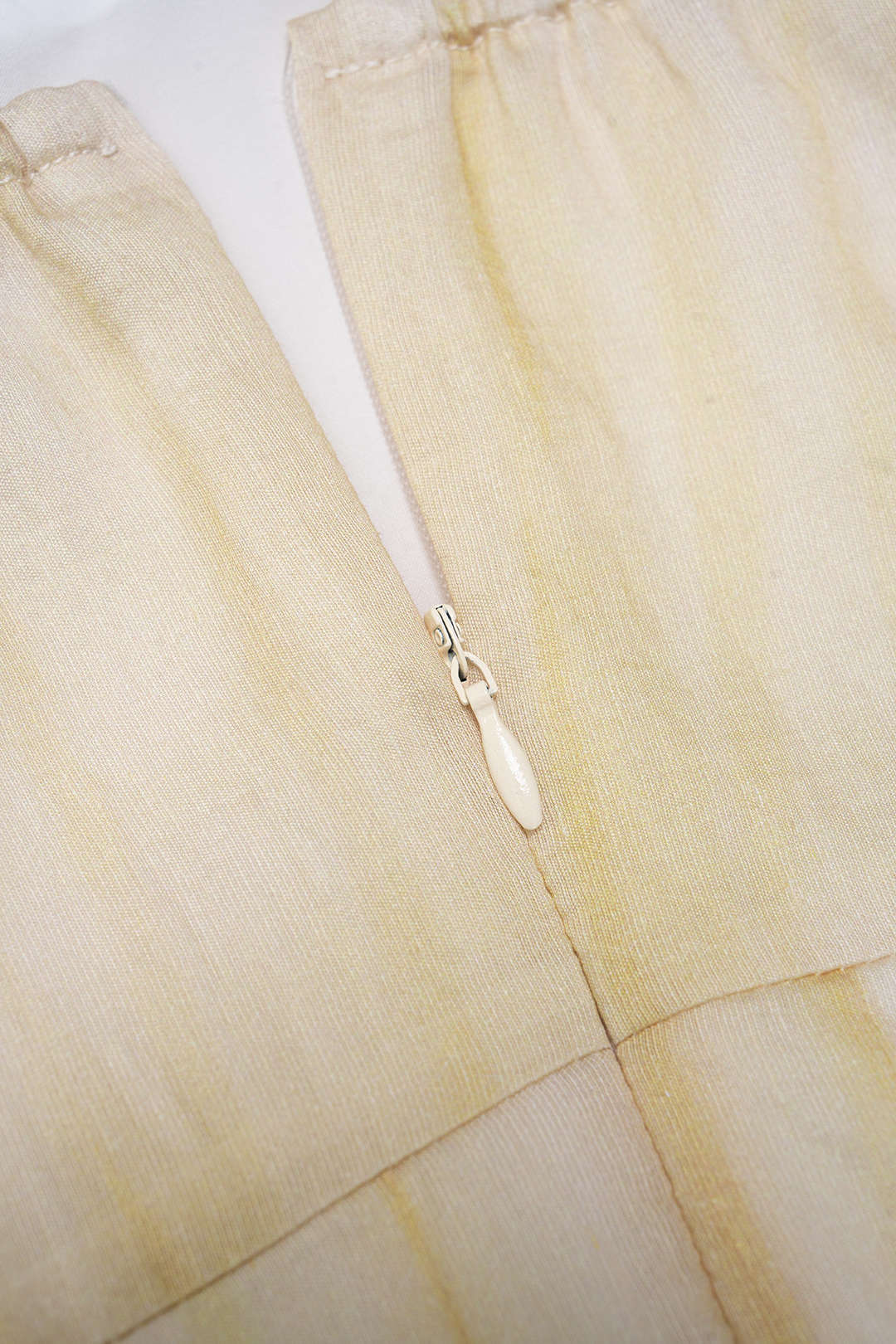 Ombre Print Linen V-Neck Ruched Slip Sleeveless Maxi Dress - Image 3