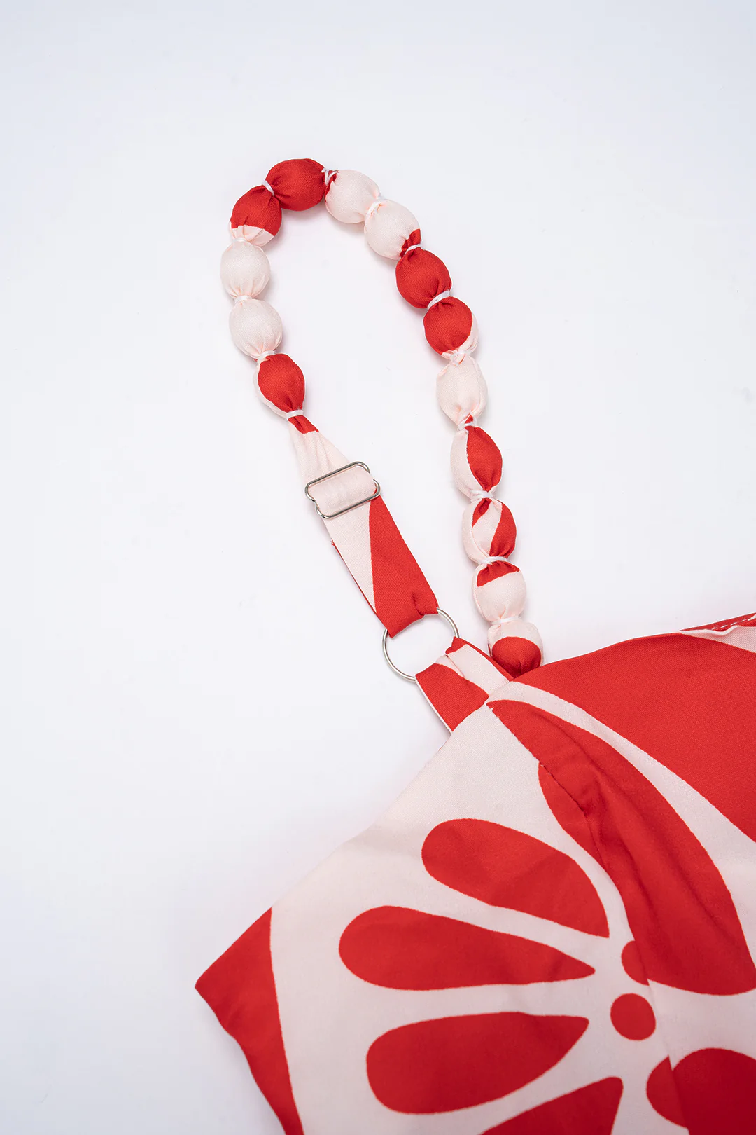 Leaves Print Ruched Sleeveless Maxi Dress - Image 5