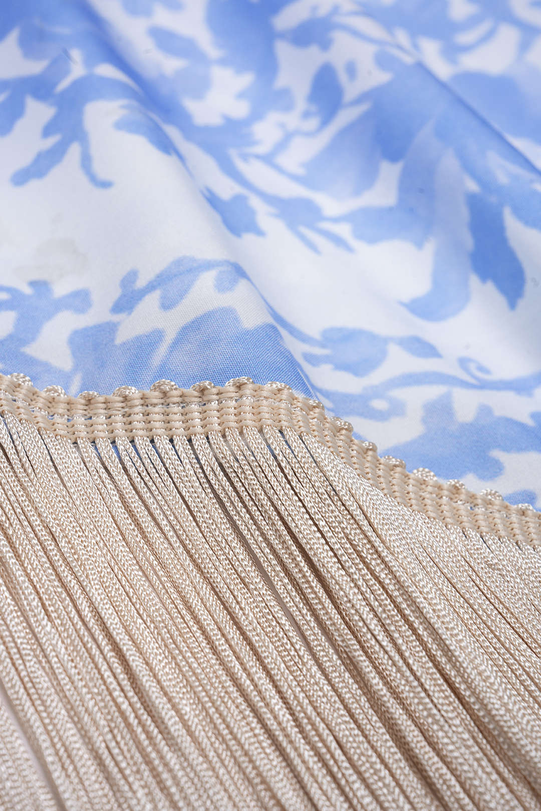 Floral Print Fringe Sleeveless Maxi Dress - Image 4