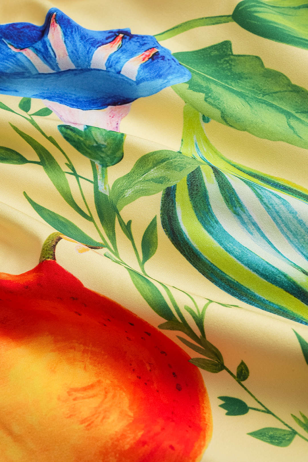 Floral Print Linen Patchwork Halter V-Neck Backless Sleeveless Maxi Dress - Image 3