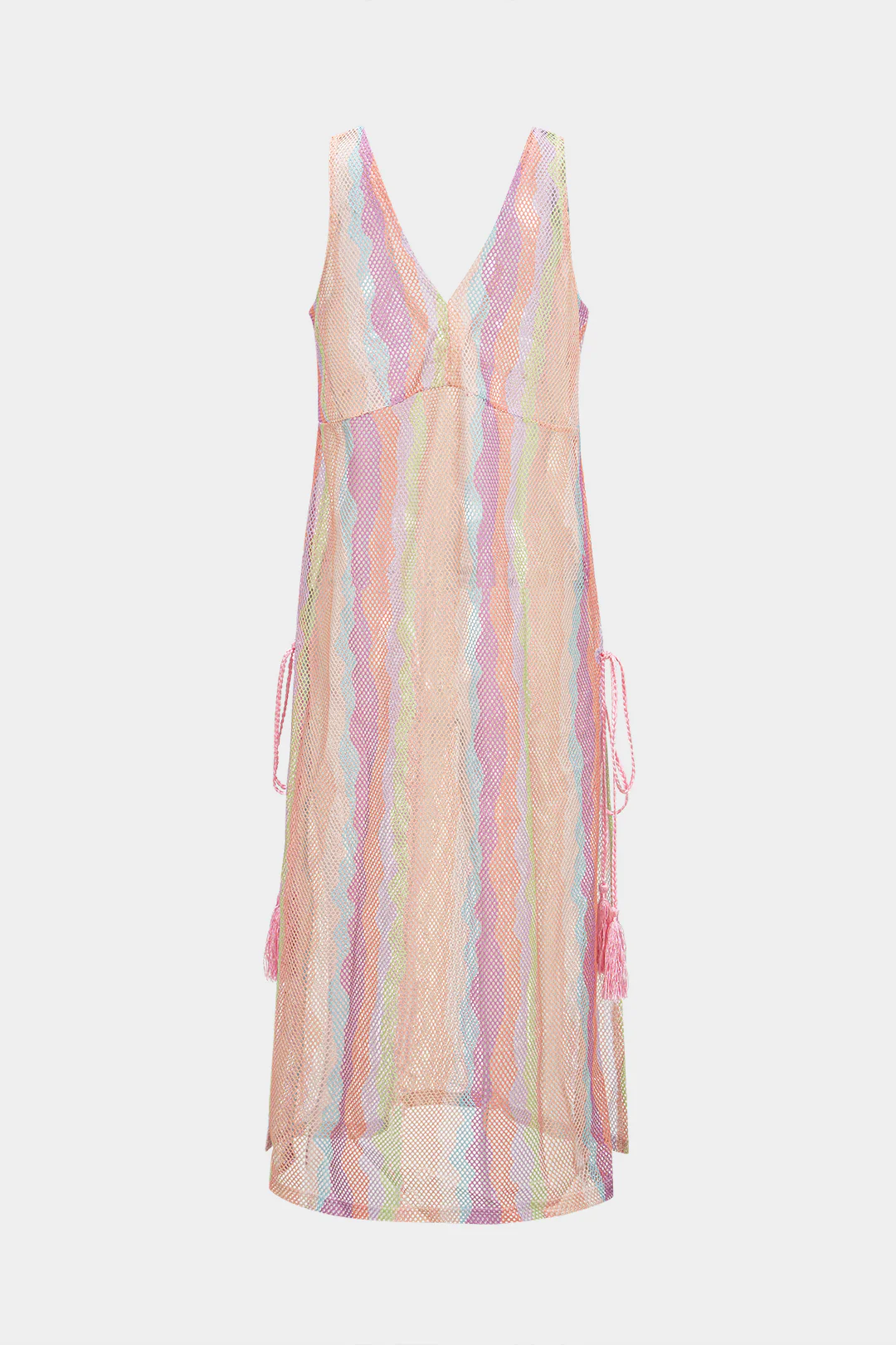V-Neck Cut Out Tie-Up Cover Up - Image 3
