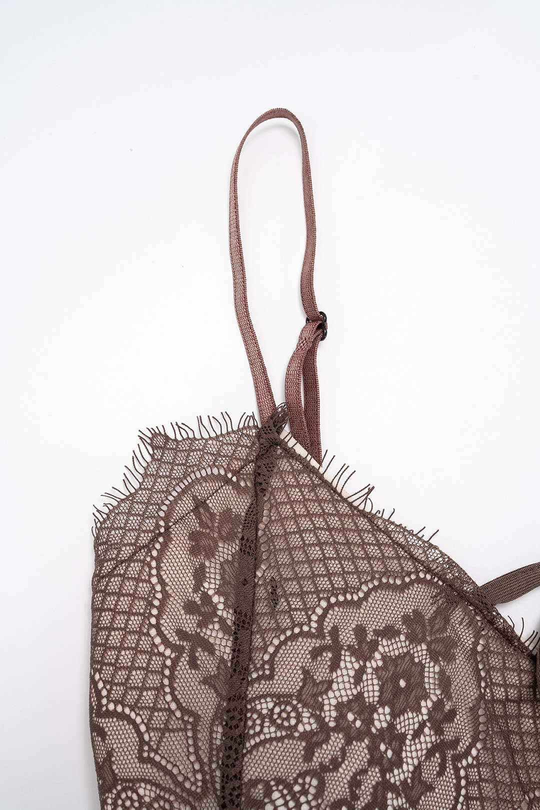 Patchwork Lace Tie-Up Slip Sleeveless Midi Dress - Image 4